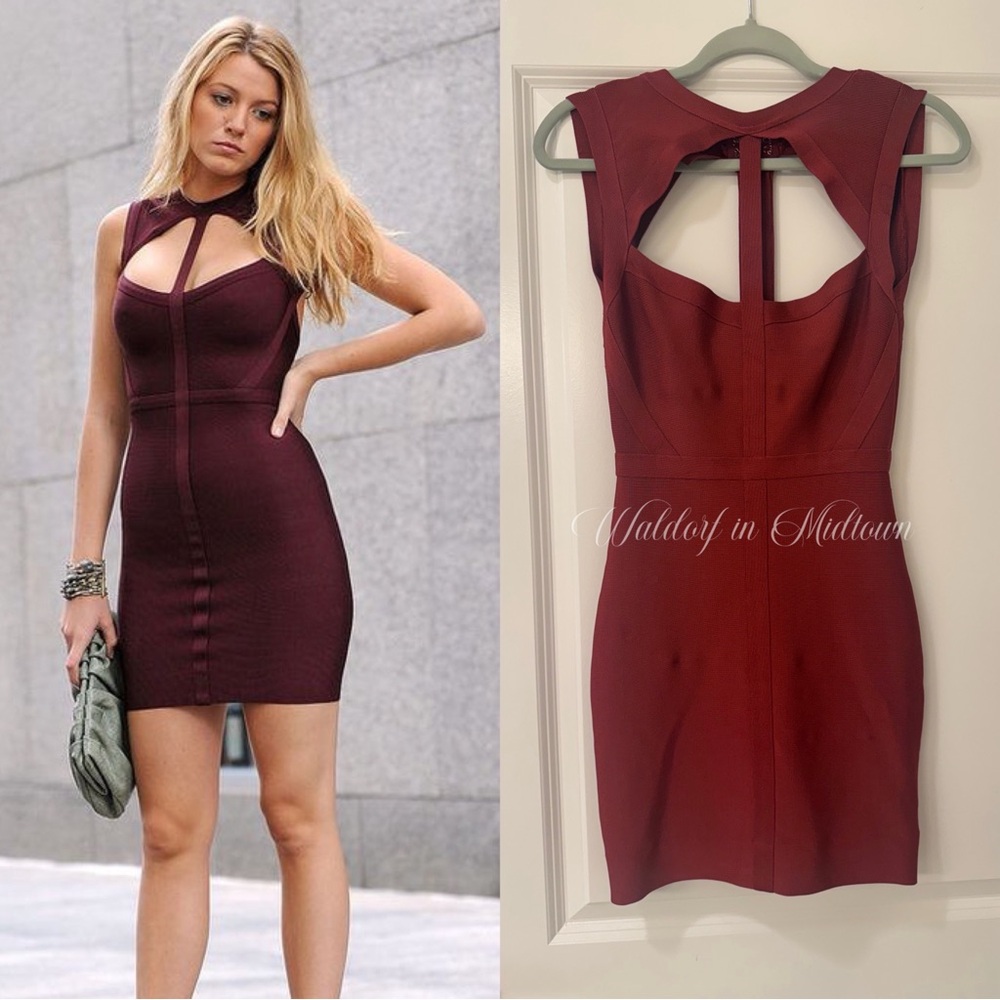 ASO Serena van der Woodsen Rich Burgundy Dress
